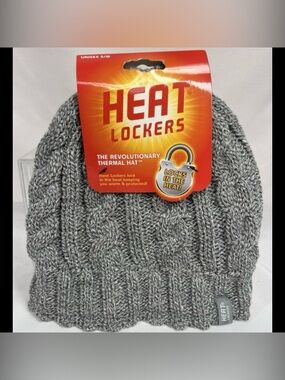 Gray HEAT LOCKERS Beanie